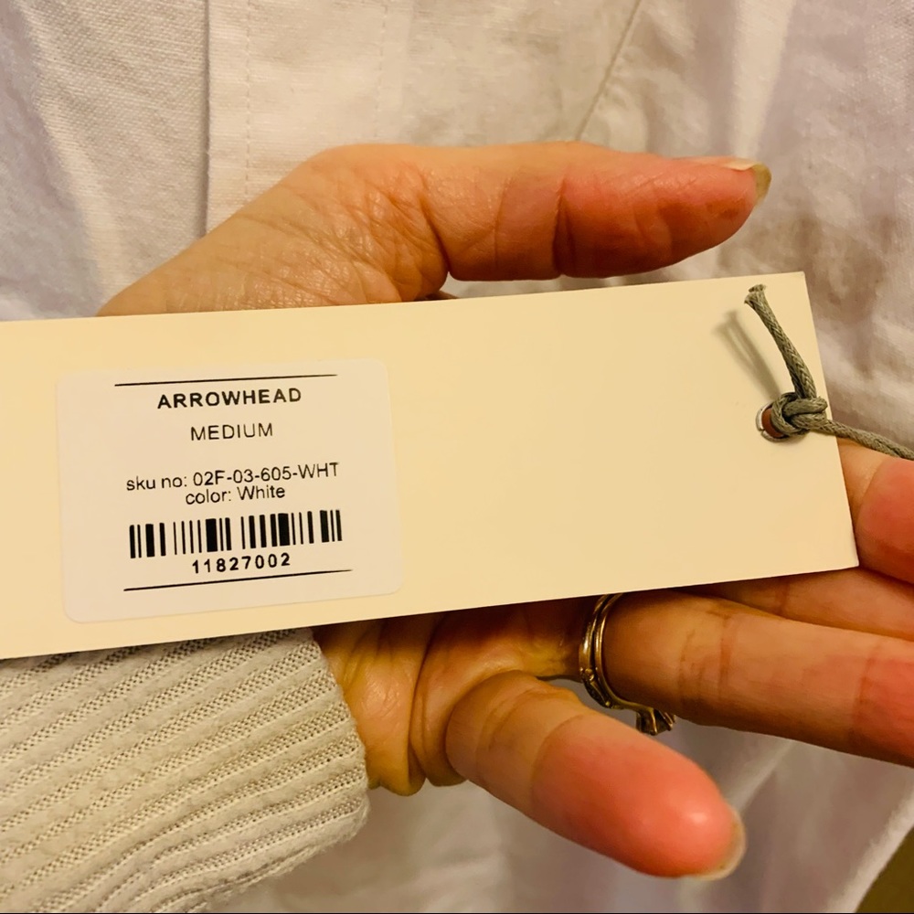 FIVE FOUR LA NWT White Arrowhead Button Down - Picture 7 of 8